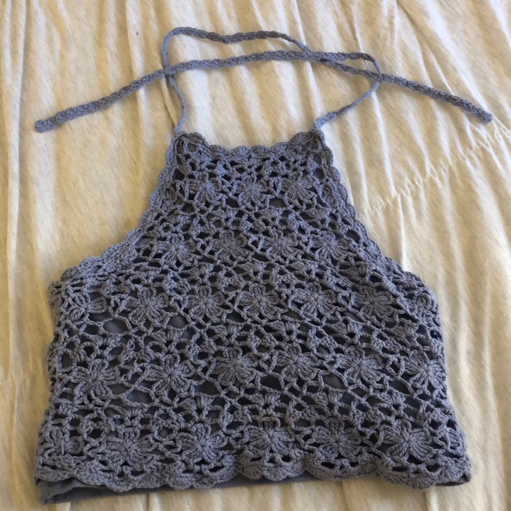 Lilac Halter Crop Top